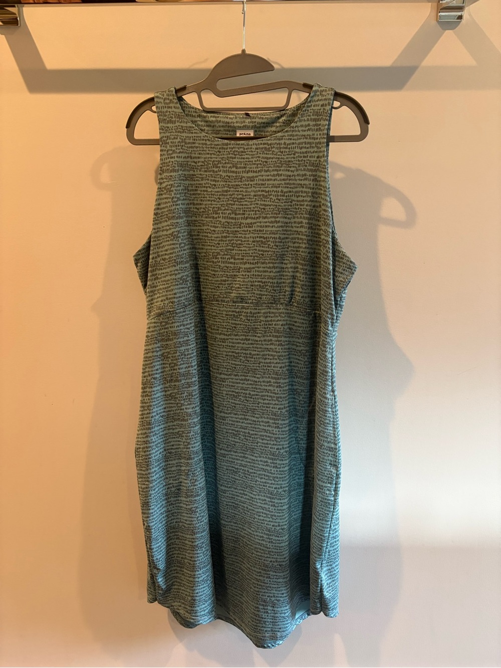 Prana Teal Knit Sleeveless Midi Dress